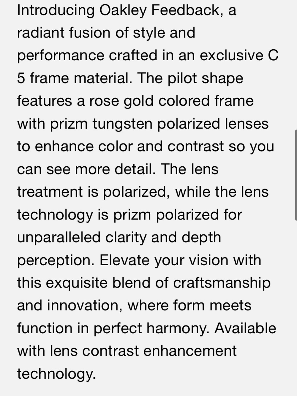 Oakley Feedback Rose Gold Aviator Sunglasses - Picture 15 of 16
